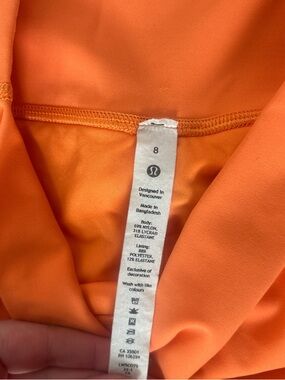 lululemon athletica Orange High-Rise leggings